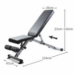 Foldable Utility Bench (Adjustable Back Pad and Seat Pad)